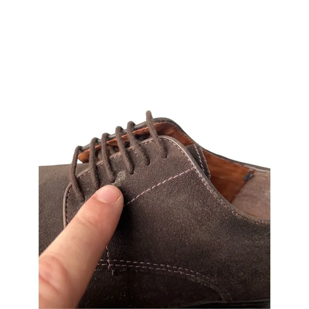 Alfani Men’s Suede Dress Shoe Size 7.5 Cody Cap Toe Shoe